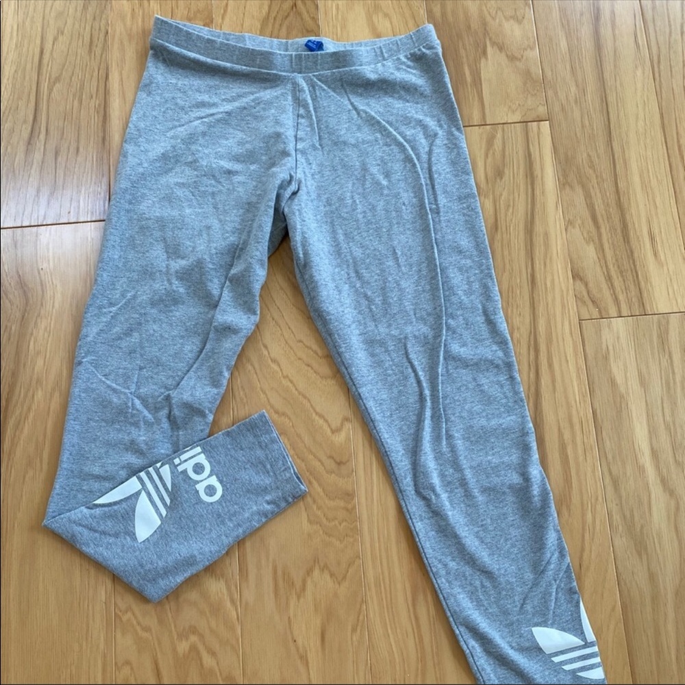 Gray Adidas leggings